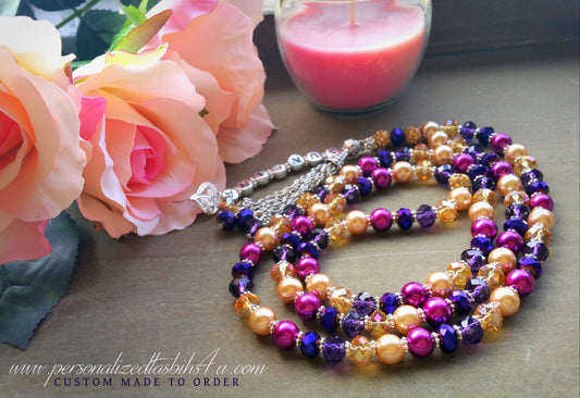 Purples & Golds-PersonalizedTasbihs4u