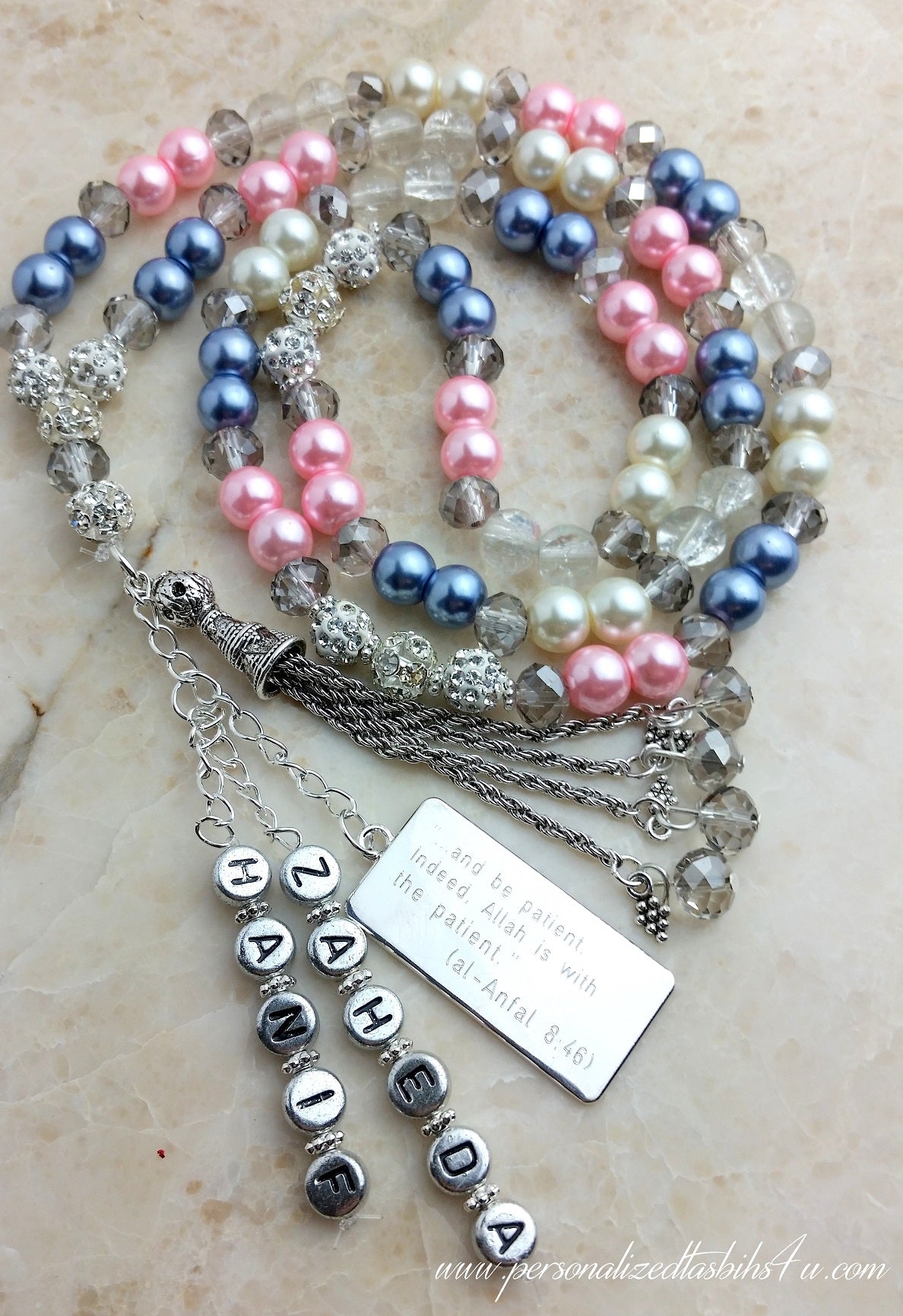 Greys & Pinks-PersonalizedTasbihs4u