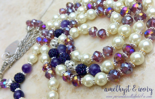 Amethyst & Ivory-PersonalizedTasbihs4u