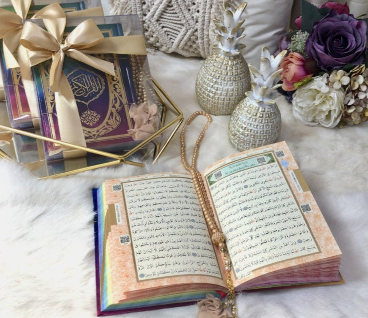 rainbow quran and tasbih set