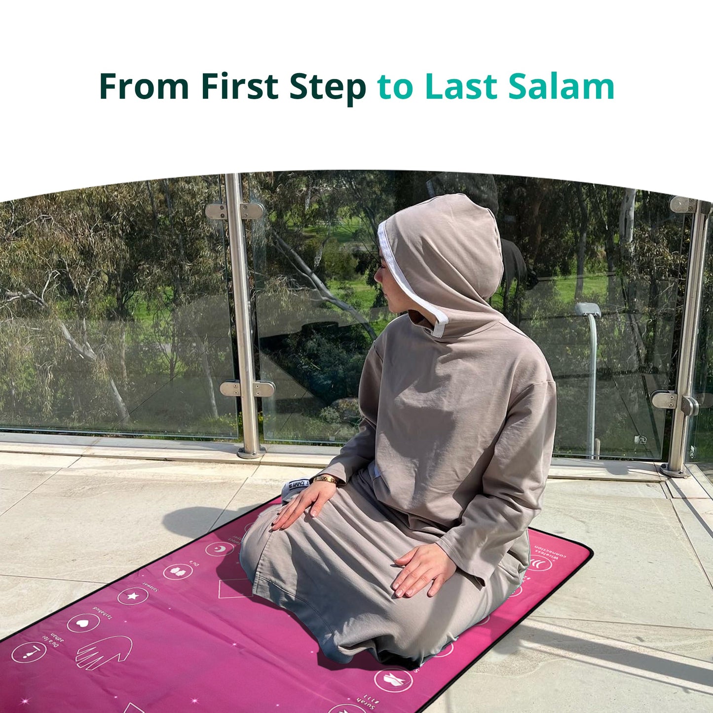 Smart Interactive Adult/Revert Prayer Mat | Rahma Version | 8years+ | A beautiful Ramadan and Eid gift for loved ones