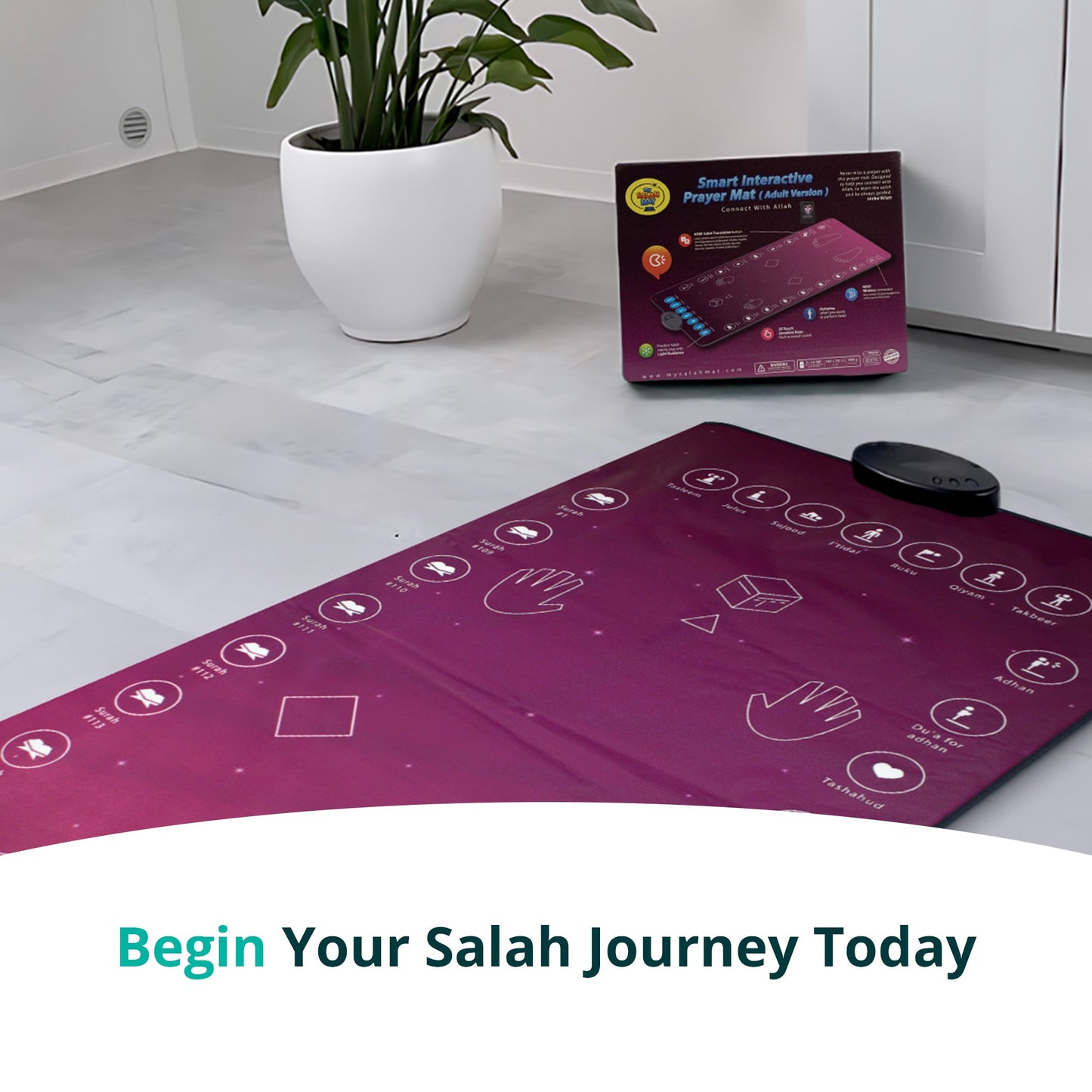 Smart Interactive Adult/Revert Prayer Mat | Rahma Version | 8years+ | A beautiful Ramadan and Eid gift for loved ones