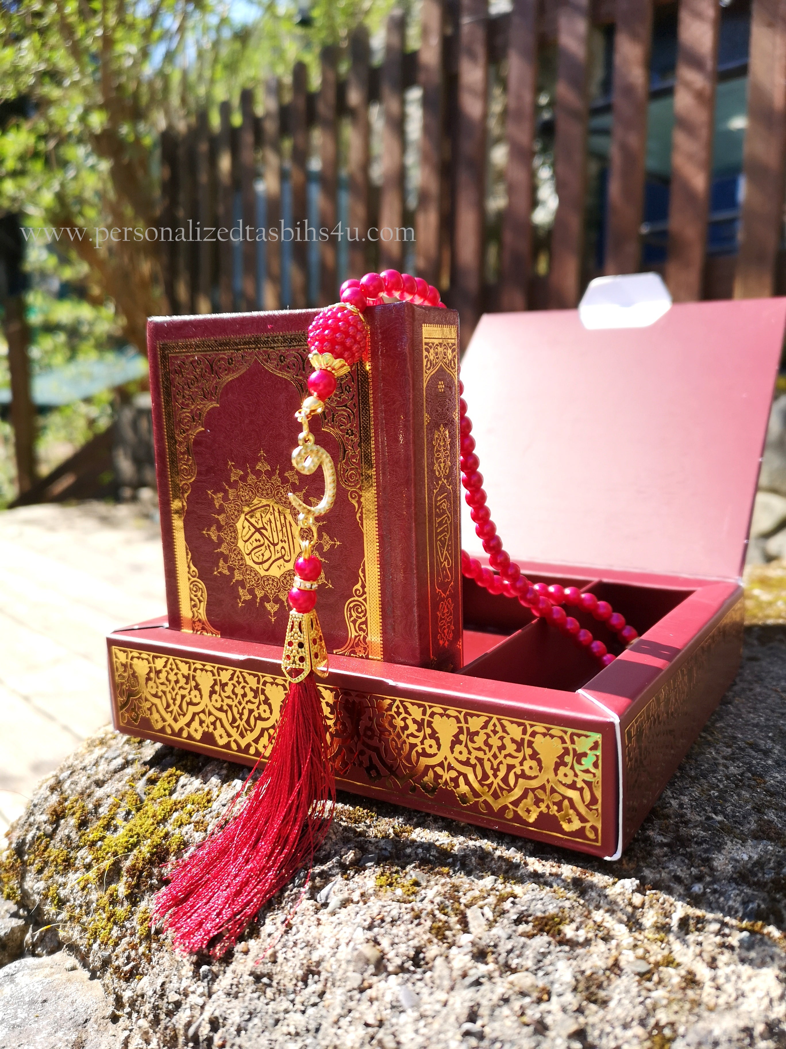 Pink Quran Gift Set, Quran Favors, Islamic Wedding Gift, Prayer Mat Se